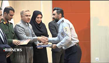 تجلیل از آتش نشانان نمونه در کردستان
