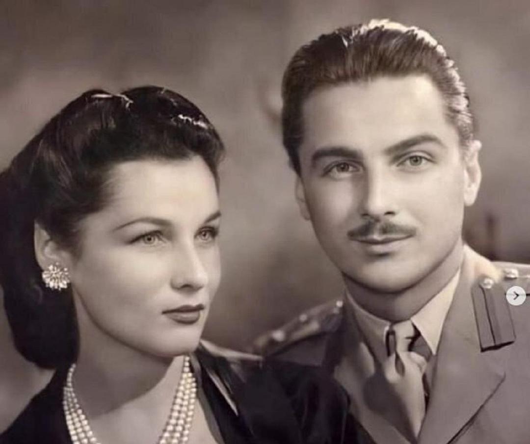فوزیه در میانسالی با همسر دوم و فرزندان خود (عکس)