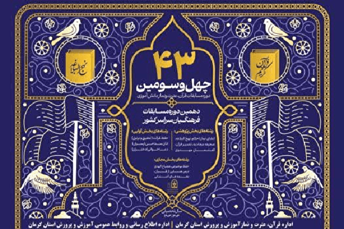 درخشش کرمان در چهل‌وسومین مسابقات کشوری قرآن، عترت و نماز 