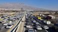 ترافیک وسایل نقلیه در برخی محور‌های تهران و البرز
