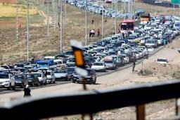 ترافیک سنگین در جاده چالوس و هراز