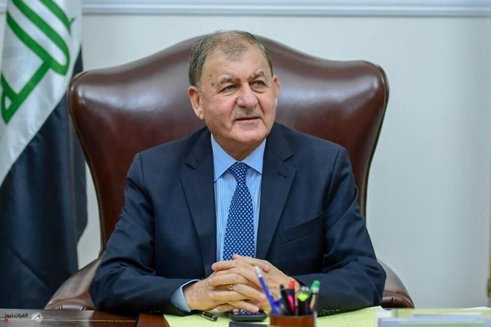 موضع گیری رئیس جمهور عراق درباره ایران و خروج نظامیان آمریکایی