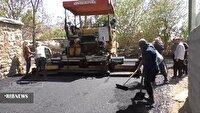 اجرای نهضت آسفالت معابر روستایی در چگنی