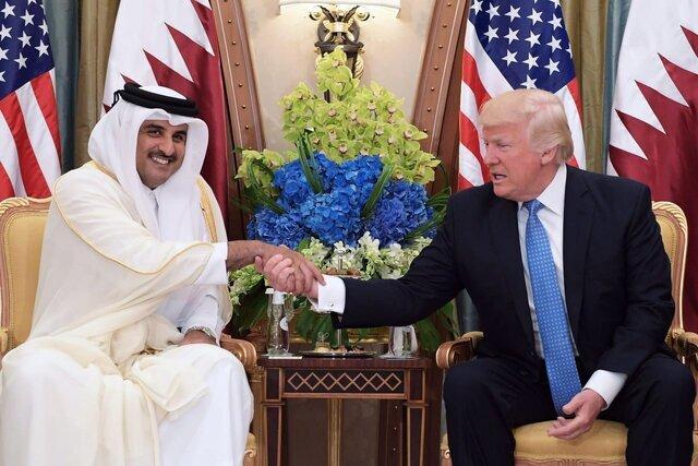 تماس تلفنی ترامپ با امیر قطر درباره جنگ غزه