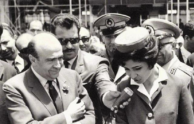 مراسم افتتاح اولین پرواز خط تهران به لندن سال 1347(عکس)