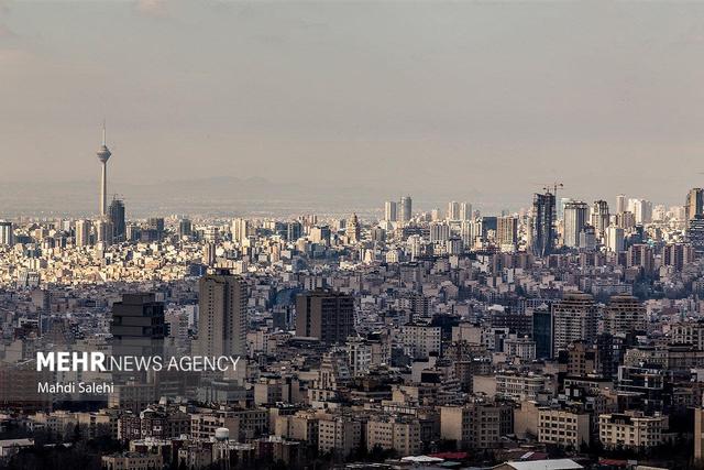 وضعیت هوای تهران نارنجی و آلوده است