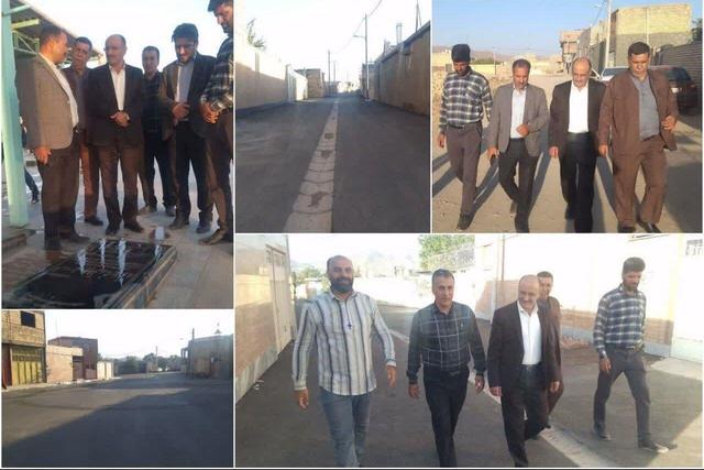 افتتاح پروژه ۶ میلیاردی بهسازی معابر نیسیان اردستان 