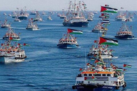 سخنگوی ناوگان الصمود: اسرائیل ۱۳ کشتی ناوگان را تصرف کرد / هیچ سند یا تعهدی را که از سوی اسرائیل ارائه شود امضا نخواهیم کرد / شماری از فعالان حاضر در ناوگان بازداشت شده‌اند