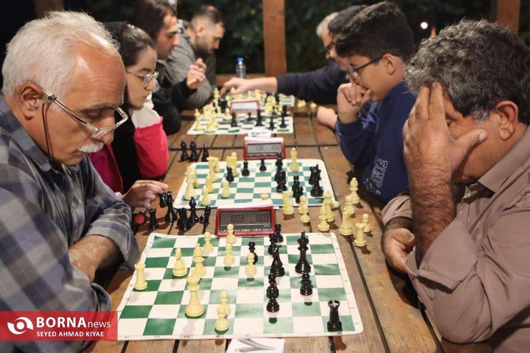 برگزاری مسابقات شطرنج سریع ریتد در بومگردی پیله زمیدان لاهیجان