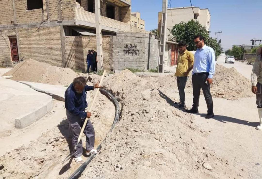 تکمیل عملیات اصلاح و توسعه شبکه آبرسانی در روستای مال خلیفه گناوه