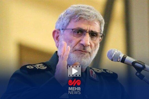سردار قاآنی: نیروهای حزب‌الله بیش از ۳۵۰ موشک علیه رژیم شلیک کردند