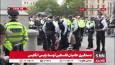 بازداشت حامیان فلسطین توسط پلیس لندن در محل تجمع ضدصهیونیستی