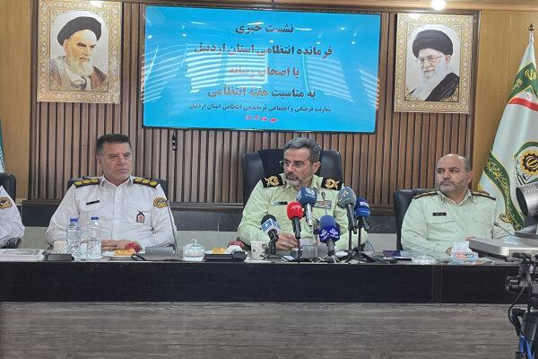 کاهش ۱۱ درصدی سرقت و ۲ درصدی کل جرایم در اردبیل