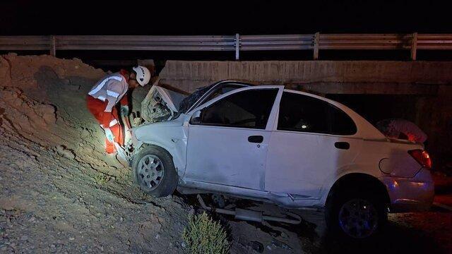 سقوط مرگبار یک خودرو از پل