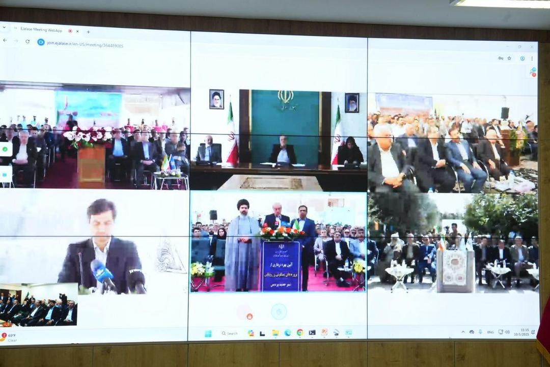 بهره برداری از ۵۰ ایستگاه باران‌سنج خودکار حوضه دریاچه ارومیه با حضور ویدئوکنفرانسی رئیس جمهور