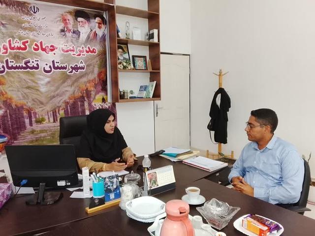 ظرفیت استخرهای کشاورزی تنگستان برای پرورش ماهی استفاده می‌شود