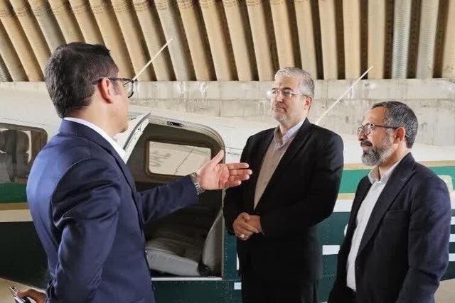 فلسفی از صنایع هواپیمایی بخش خصوصی در مهرآباد بازدید کرد