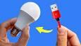 آموزش تعمیر لامپ LED سوخته با کابل USB قدیمی (فیلم)