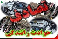 یک کشته و۳ مصدوم بر اثر واژگونی اتوبوس در محور نهبندان - زاهدان