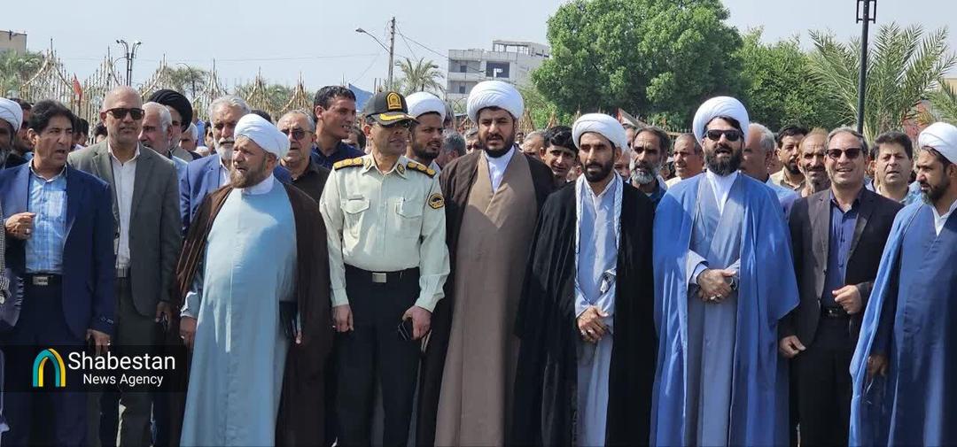 راهپیمایی بشارت نصر در جیرفت