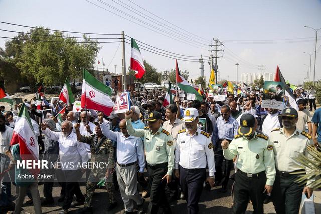 راهپیمایی «بشارت نصر» در بندرعباس