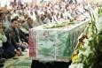 عکس | مراسم وداع با پیکر شهید «غلامرضا جمشیدی» در خرم‌آباد