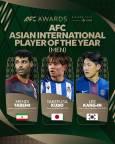 پوستر AFC برای جایزه بهترین لژیونر سال آسیا با حضور مهدی طارمی