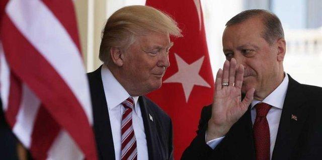 ترامپ خطاب به اردوغان : به همسر زیبایت سلام برسان! + فیلم