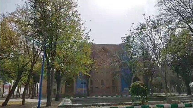 فیلمی از وزش باد در شهرستان اهر