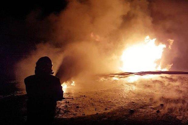 ببینید | آتش‌سوزی در ساختمان متروکه‌ای در خیابان انقلاب
