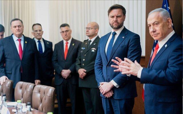 نتانیاهو با معاون ترامپ دیدار کرد/ نتانیاهو: اسرائیل دولت وابسته به آمریکا نیست/ ونس: متحدان ما اکنون مراقب منطقه هستند