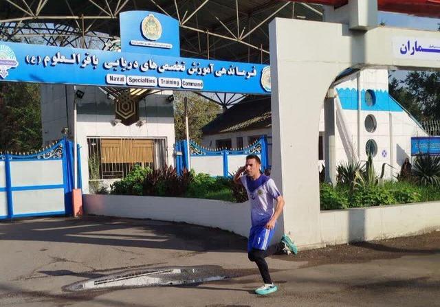 دویدن ۱۸ کیلومتری قهرمان نداجا به مناسبت هفته تربیت بدنی در رشت