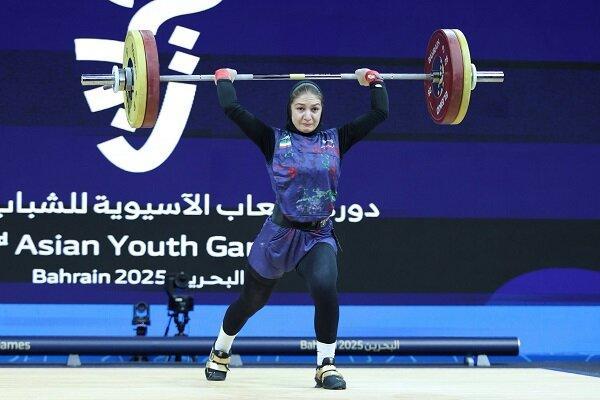 چهارمی دختر وزنهبردار ایرانی در دوضرب دسته ۵۸ کیلوگرم