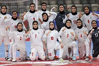 دختران فوتسال ایران در جدالی نفسگیر با پیروزی در ضربات پنالتی طلایی شدند + فیلم