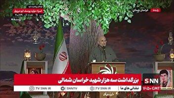 قالیباف: باور فرهنگ شهدا که در همه عرصه‌ها گره‌گشاست؛ در مقابل ظلم، اسراف، بی‌تدبیری و عدم تصمیم‌گیری می‌ایستیم