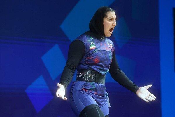 مدال برنز آلما حسینی در مسابقات وزنه برداری