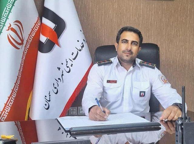 عملیات نفس گیر اطفای حریق در سمنان؛ حادثه آسیب جانی نداشت