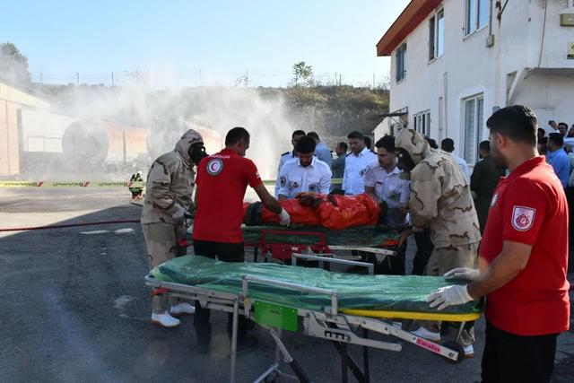 مانور واقع‌گرایانه مقابله با نشت آمونیاک در گرگان برگزار شد