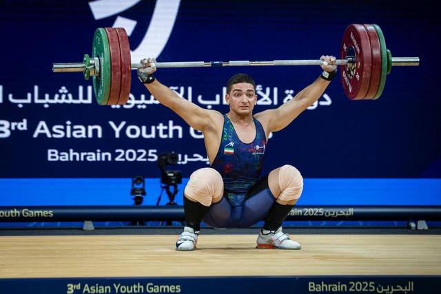 بازی های آسیایی جوانان؛ برنز بهنود نصرتی در وزنه‌برداری