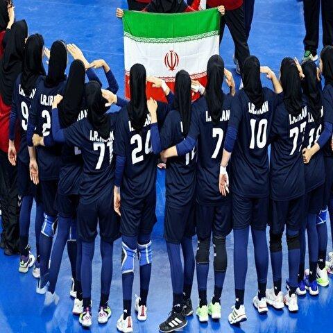 تصاویر: هندبال دختران ایران بر بام آسیا