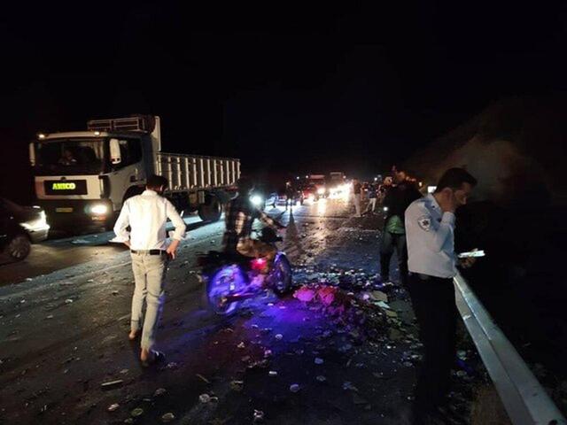 ببینید | تصاویری از تصادف زنجیره‌ای در پارک ملی گلستان