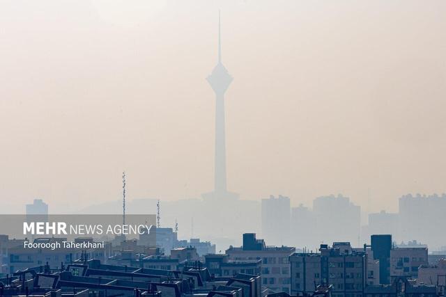 هوای تهران در وضعیت نارنجی و آلوده قرار دارد