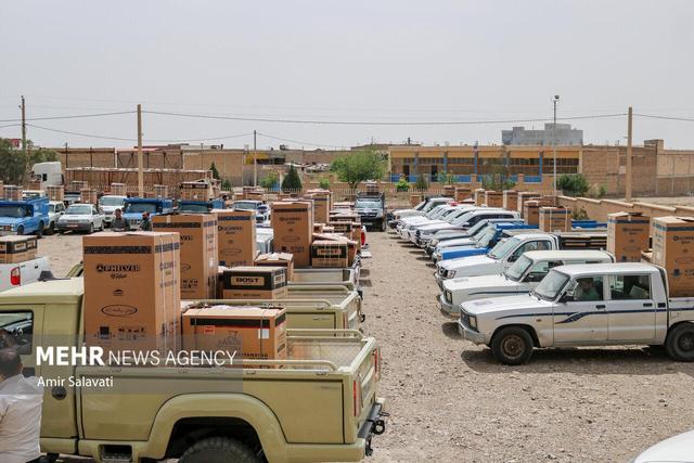 توزیع اقلام خدمت‌رسانی جهاد سازندگی سپاه خراسان شمالی