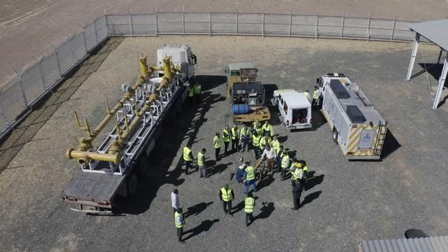 مانور مقابله با خرابکاری در ایستگاه گاز پاقلعه صحنه برگزار شد