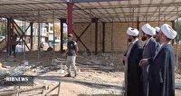 بازدید امام جمعه نورآباد از روند ساخت مسجدحضرت زهرا(س)