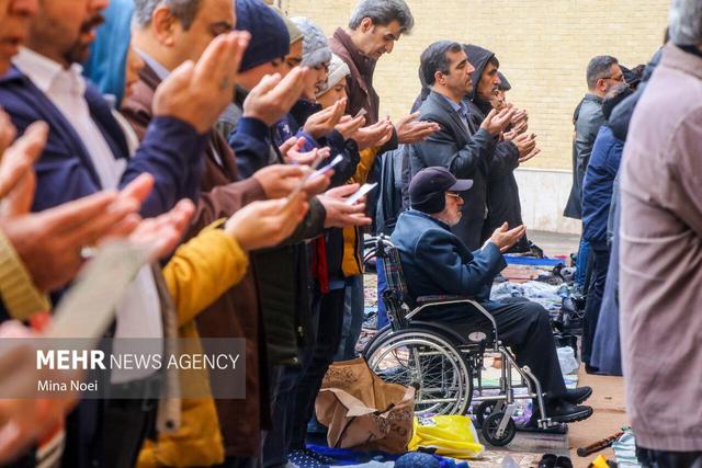 نماز باران در نجف‌آباد اقامه شد