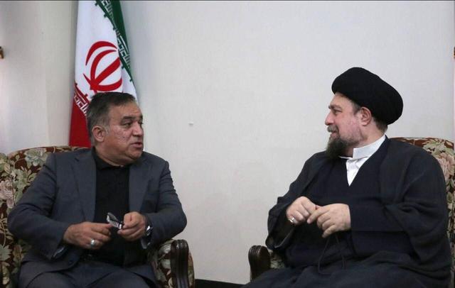 دیدار علی تاجرنیا با حجت‌الاسلام‌والمسلمین سید حسن خمینی