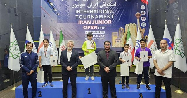 پایان چهاردهیمن دوره مسابقات بین‌المللی اسکواش ایران