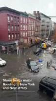 سیل در نیویورک قربانی گرفت