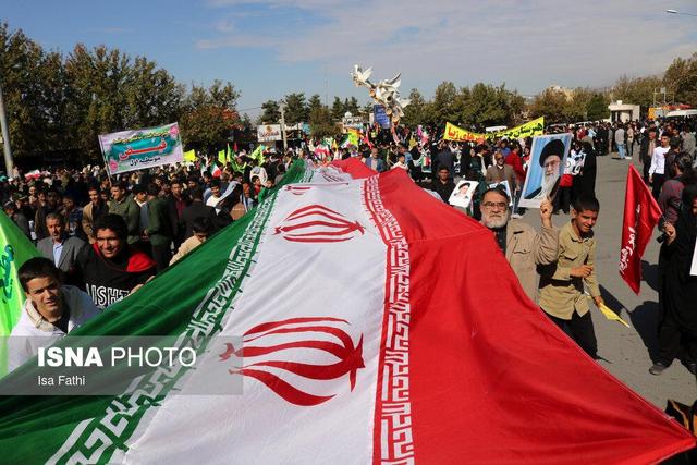 برگزاری راهپیمایی ۱۳ آبان در بیش از ۳۰ نقطه کرمانشاه 